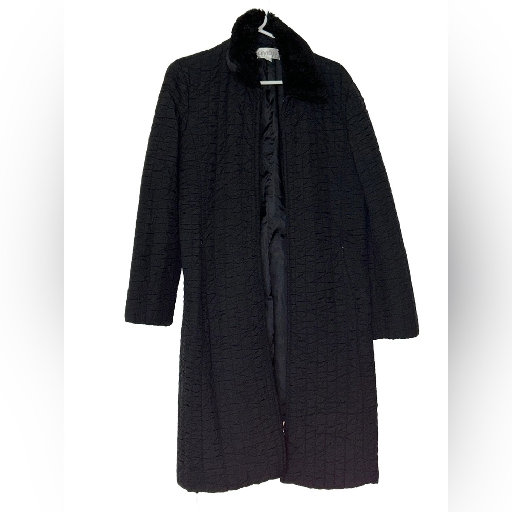 Elegant Black Quilted Coat